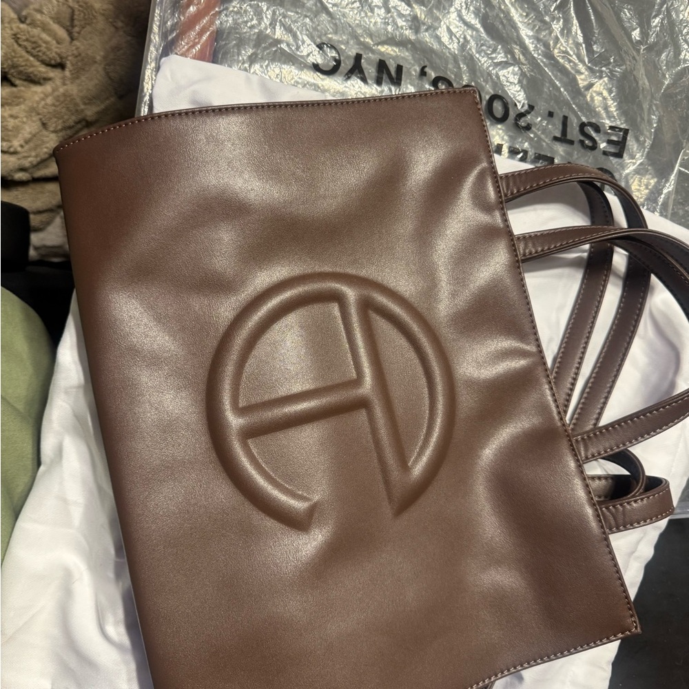 Brown Leather Tote Bag